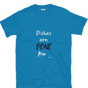 Blue Unisex Tee Shirt. 80’s/90s Movie quote. Available in size L  XL